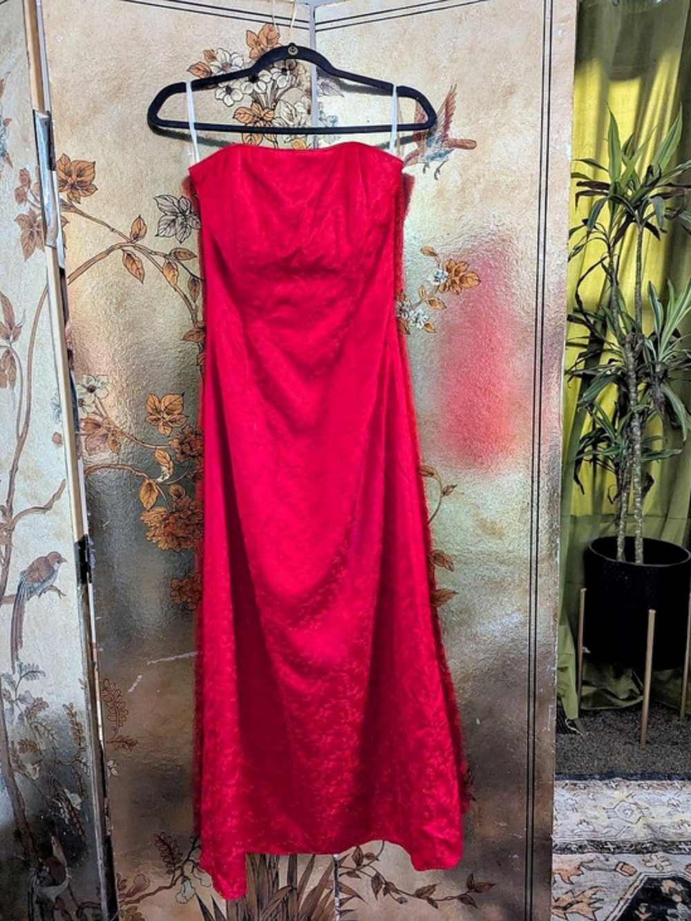 Vintage Jessica McClintock Strapless Gown